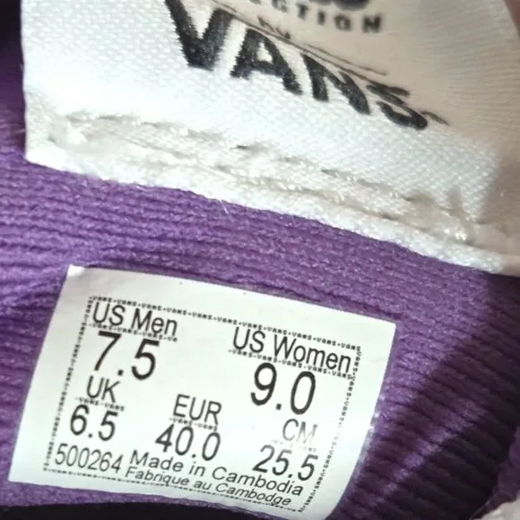 VANS Sneaker PURPLE Comfy Cush Serio Collection Shoe Women 9/Men 7.5 US NEW NWOT - Picture 10 of 13